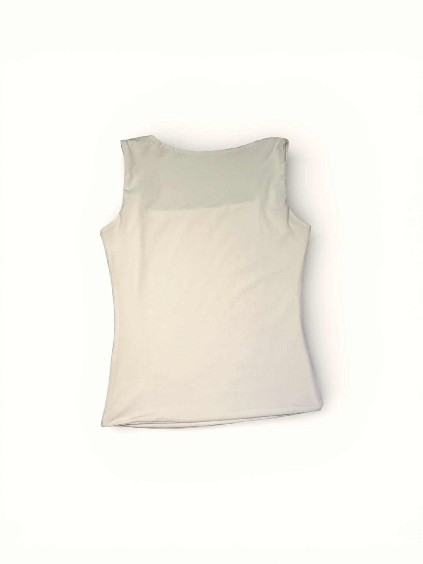 CLOUDY WHITE - basic tank top