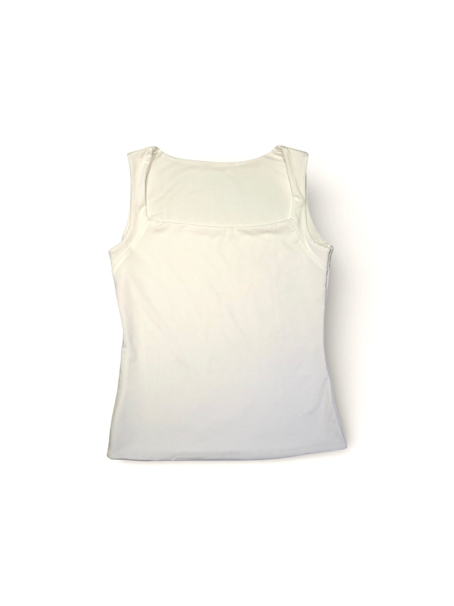 CLOUDY WHITE - basic tank top