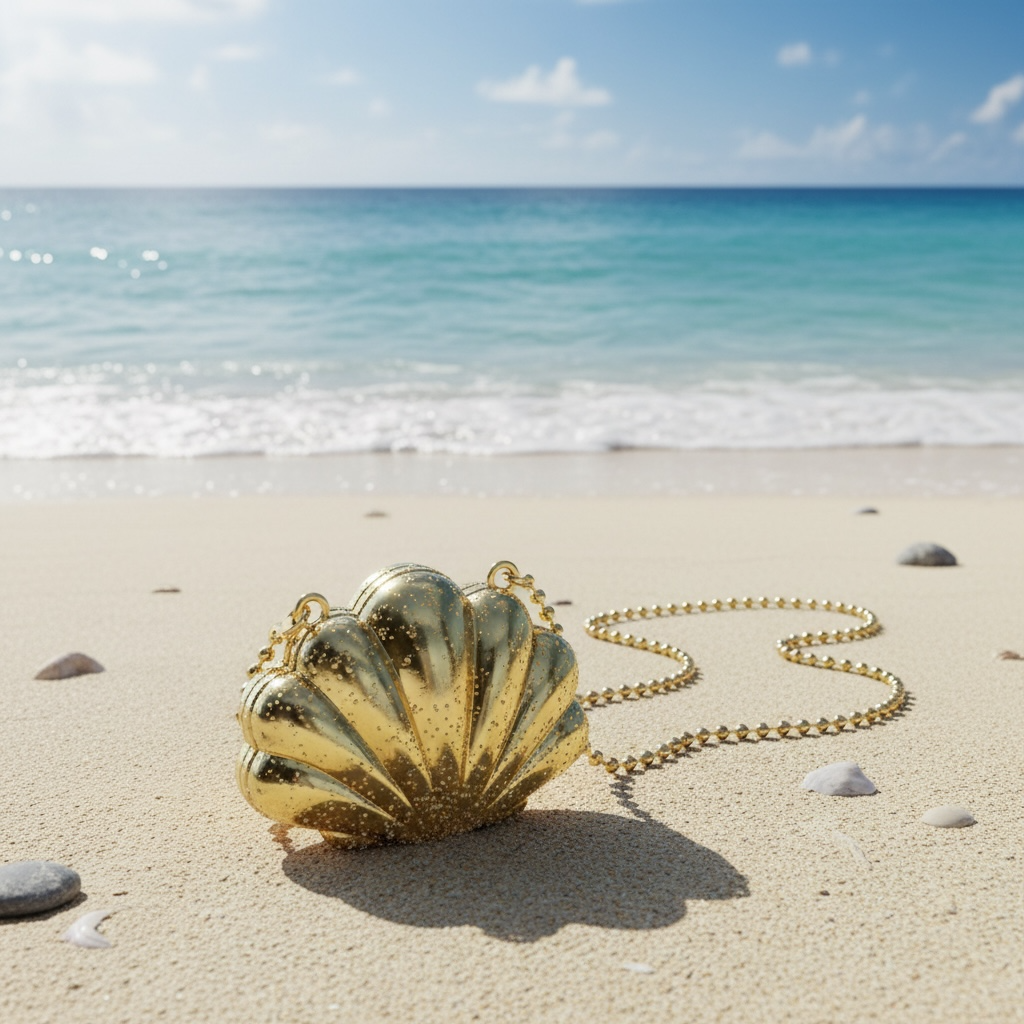 CARACOL - gold mini purse